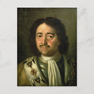 Portrait of Tsar Peter I the Great 1772 Postcard