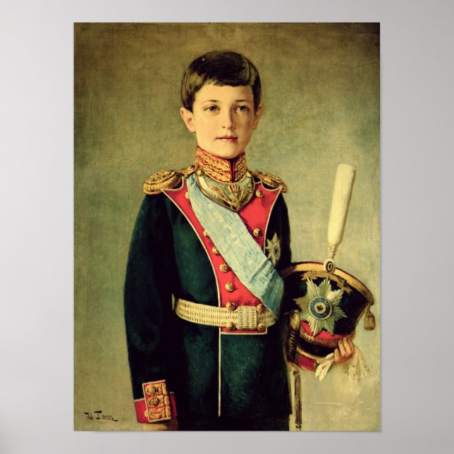 Portrait of Tsarevitch Alexei Nikolaevich; Poster (Front)