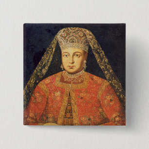 Portrait of Tsarina Marfa Matveyevna 15 Cm Square Badge