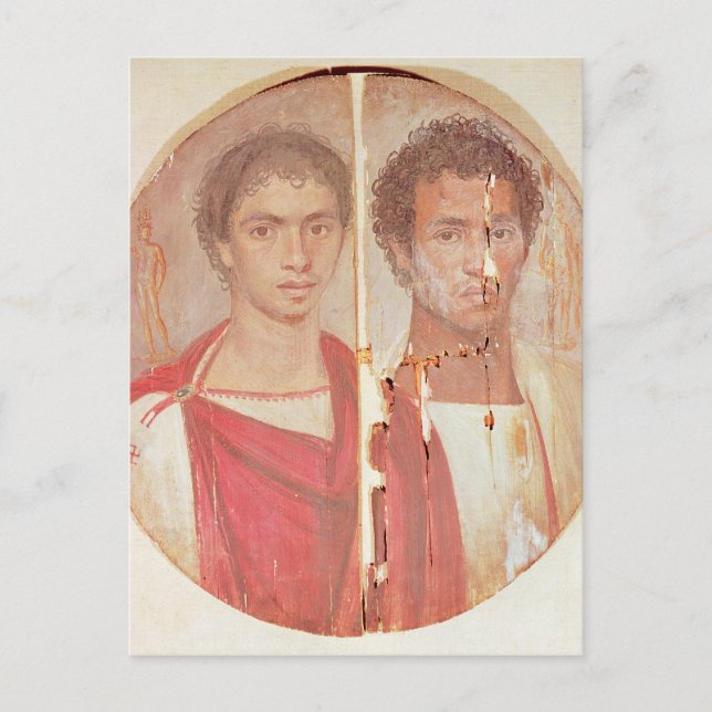 Portrait of two brothers postcard (Front)
