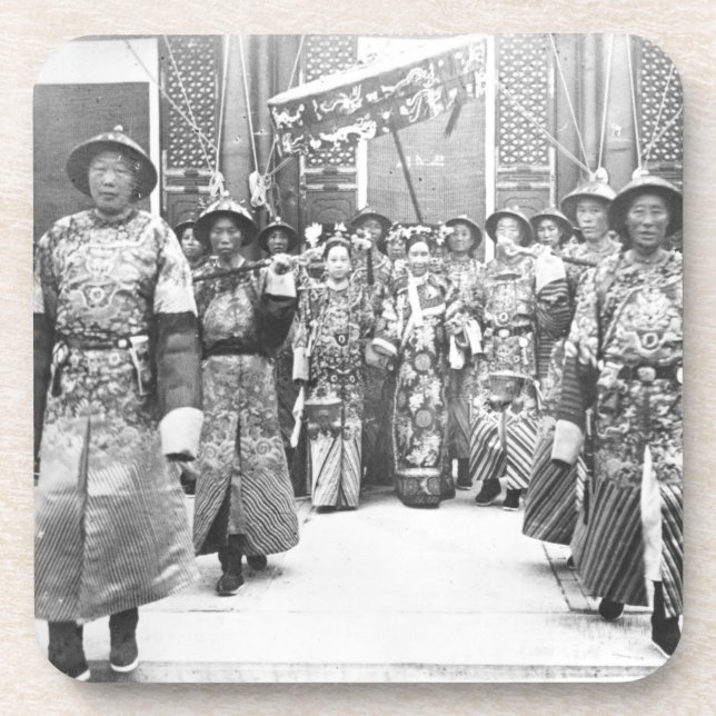 Portrait of Tz'U-Hsi (1835-1908) Empress Dowager o Coaster (Front)