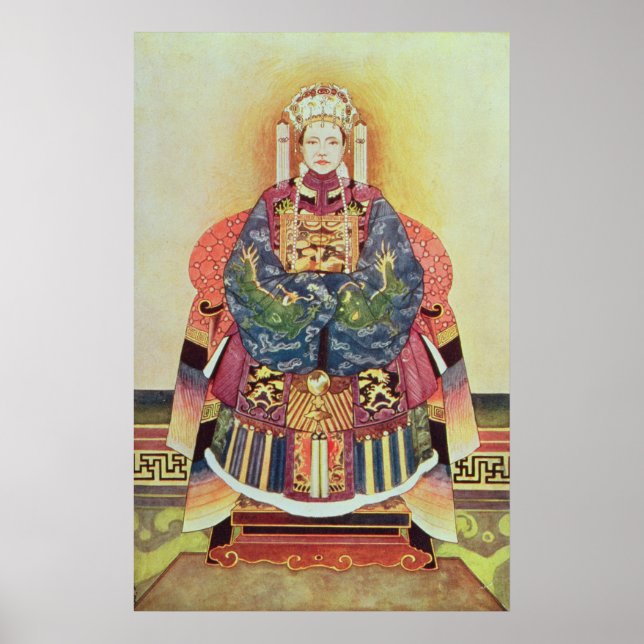 Portrait of Tzu Hsi, the Empress Dowager Poster (Front)