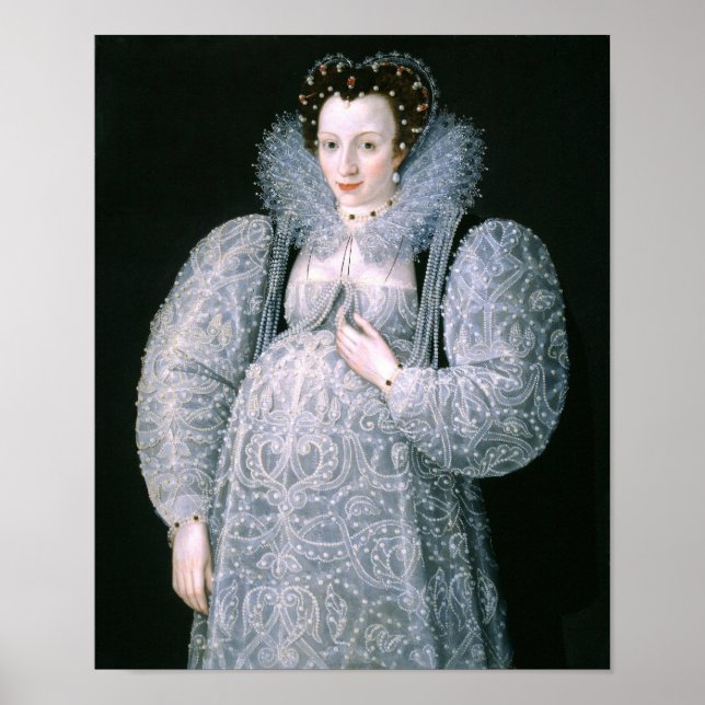 Portrait of Unknown Lady c.1595 Fine Art Poster (Front)