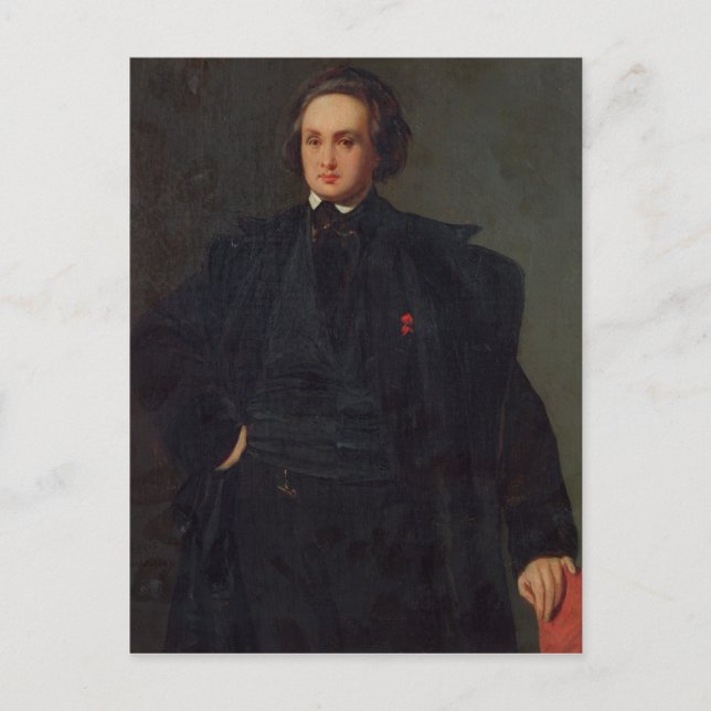 Portrait of Victor Hugo , c.1833 Postcard (Front)