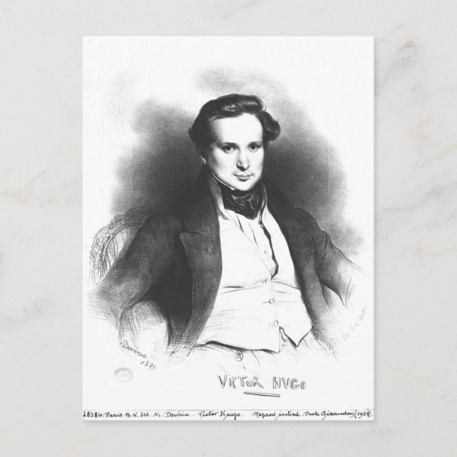 Portrait of Victor Hugo Postcard (Front)