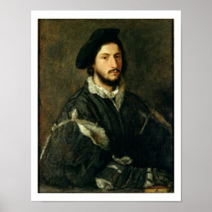 Portrait of Vincenzo Mosti (oil on canvas) Poster