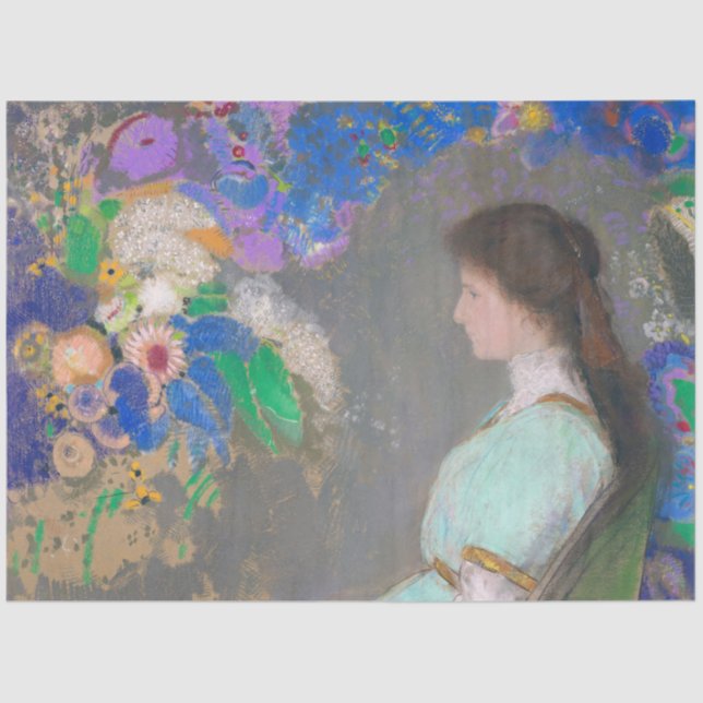 Portrait of Violette Heymann, Redon Tissue Paper (Front)