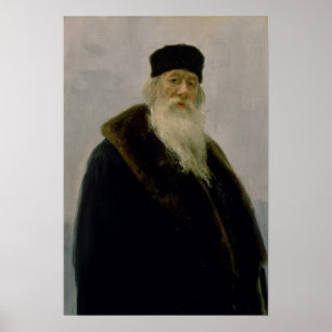 Portrait of Vladimir Vasil'evich Stasov 1900 Poster