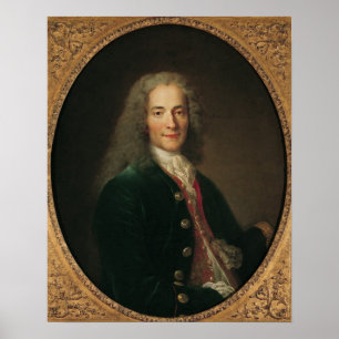Portrait of Voltaire  after 1718 Poster