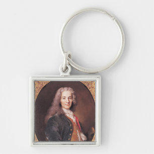 Portrait of Voltaire  aged 23, 1728 Key Ring
