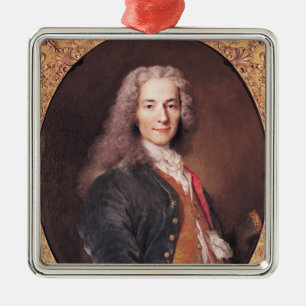 Portrait of Voltaire  aged 23, 1728 Metal Tree Decoration