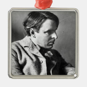 Portrait of W.B. Yeats Metal Ornament