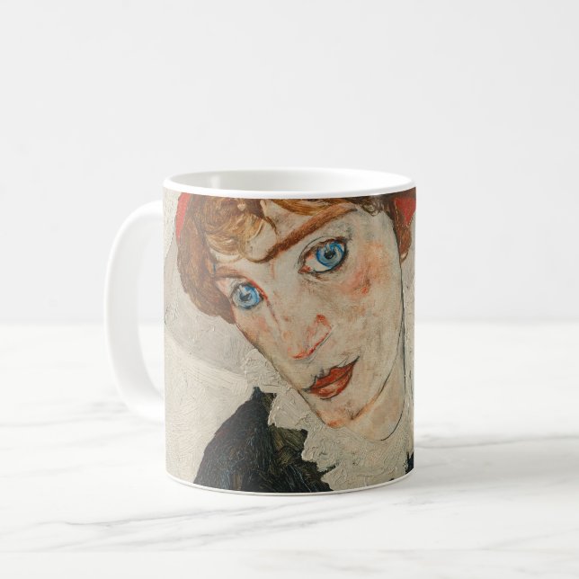 Portrait of Wally by Egon Schiele Coffee Mug (Front Left)