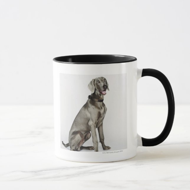 Portrait of Weimaraner dog Mug (Right)