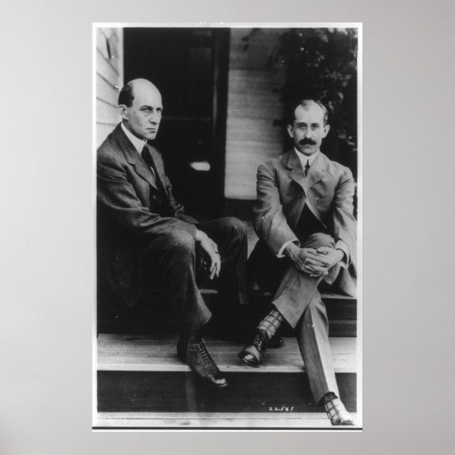 Portrait of Wilbur Wright and Orville Wright Poster (Front)