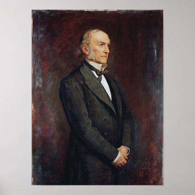 Portrait of William Ewart Galdstone  1879 Poster (Front)