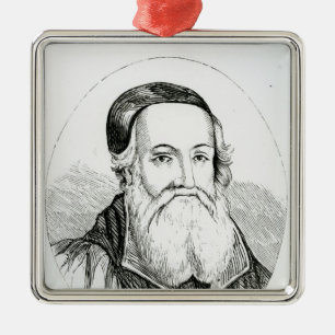Portrait of William Grindal Metal Ornament