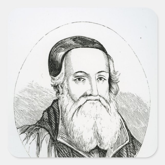 Portrait of William Grindal Square Sticker (Front)