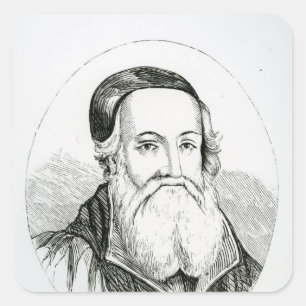 Portrait of William Grindal Square Sticker