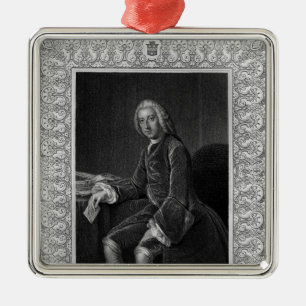 Portrait of William Pitt, 1st Earl of Chatham Metal Tree Decoration