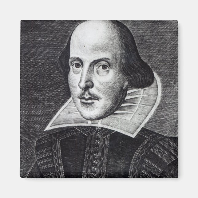 Portrait of William Shakespeare Magnet (Front)
