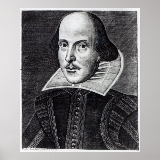 Portrait of William Shakespeare Poster (Front)