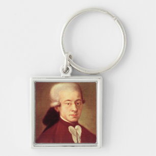 Portrait of Wolfgang Amadeus Mozart after 1770 Key Ring