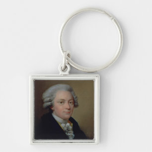 Portrait of Wolfgang Amadeus Mozart Key Ring