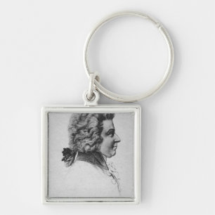 Portrait of Wolfgang Amadeus Mozart Key Ring