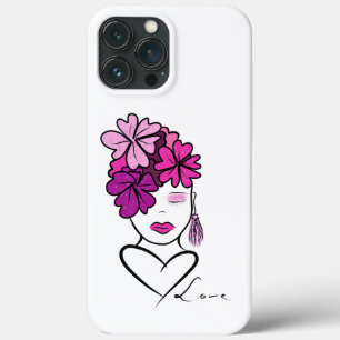 Portrait of woman iPhone 13 pro max case