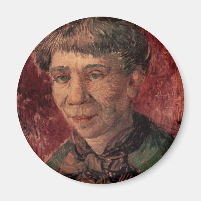 Portrait of Woman Madame Tanguy, Vincent van Gogh Magnet (Front)