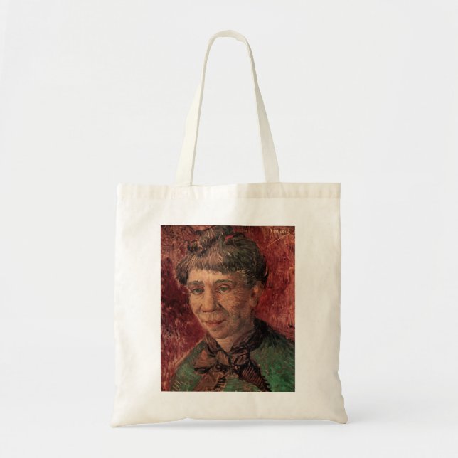 Portrait of Woman Madame Tanguy, Vincent van Gogh Tote Bag (Front)