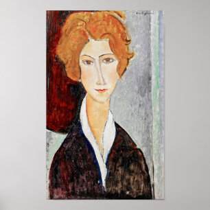 Portrait of Woman, Modigliani Poster
