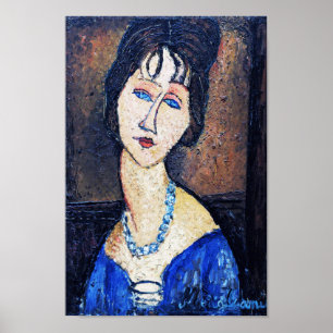 Portrait of Woman, Modigliani Poster