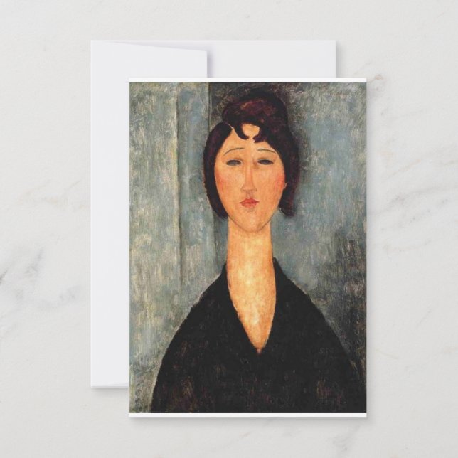 Portrait of Woman Modigliani Save The Date (Front)