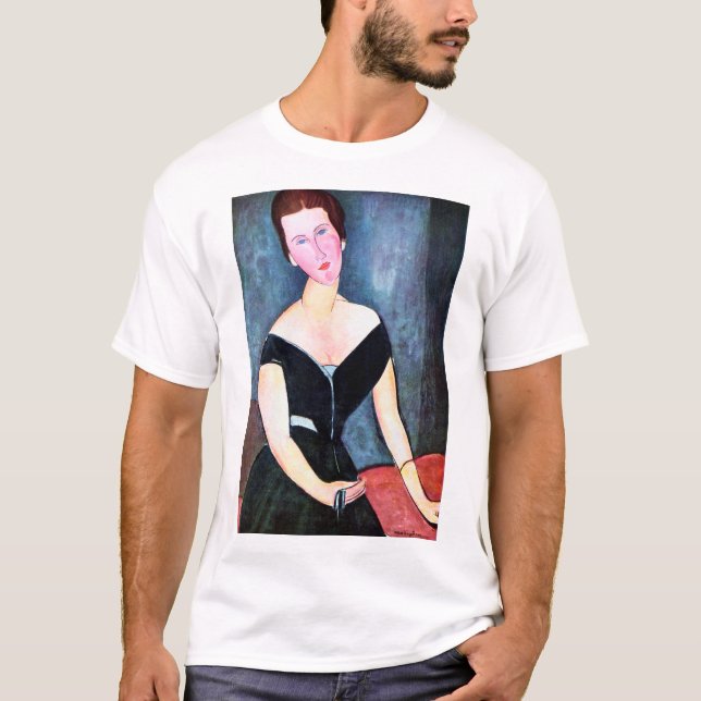 Portrait of Woman, Modigliani T-Shirt (Front)