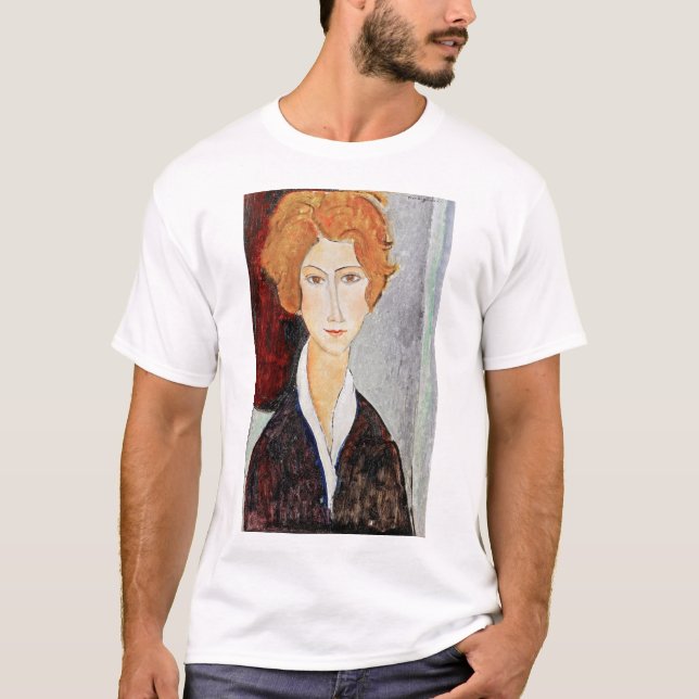 Portrait of Woman, Modigliani T-Shirt (Front)