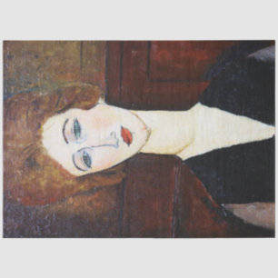 Portrait of Woman, Modigliani Tissue Paper