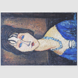 Portrait of Woman, Modigliani Tissue Paper