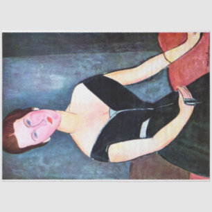Portrait of Woman, Modigliani Tissue Paper