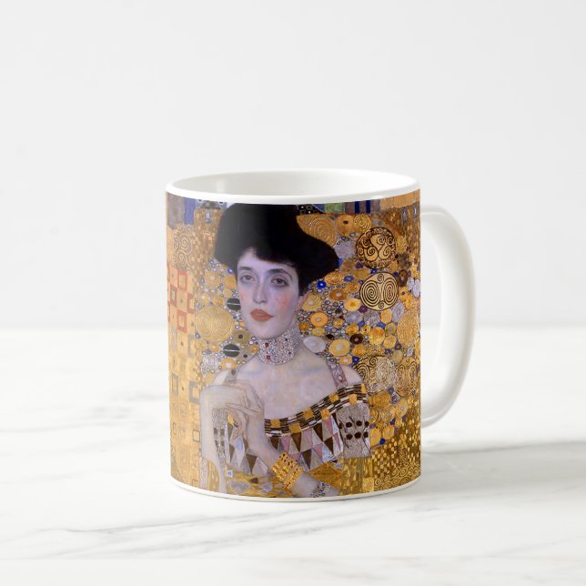 Portrait of Woman painting by Gustav Klimt  Coffee Mug (Front Right)