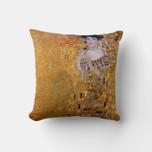 Portrait of Woman painting by Gustav Klimt  Cushion
