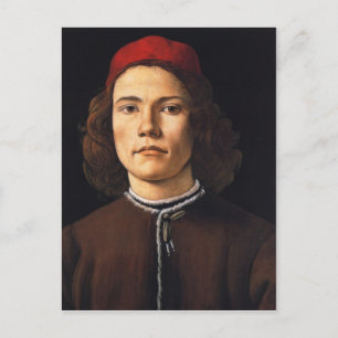 Portrait of Young Man postcard