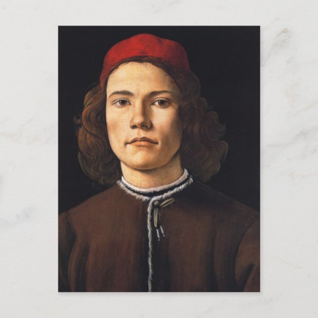Portrait of Young Man postcard (Front)