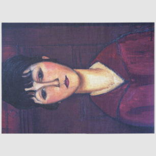 Portrait of Young Woman, Modigliani Tissue Paper