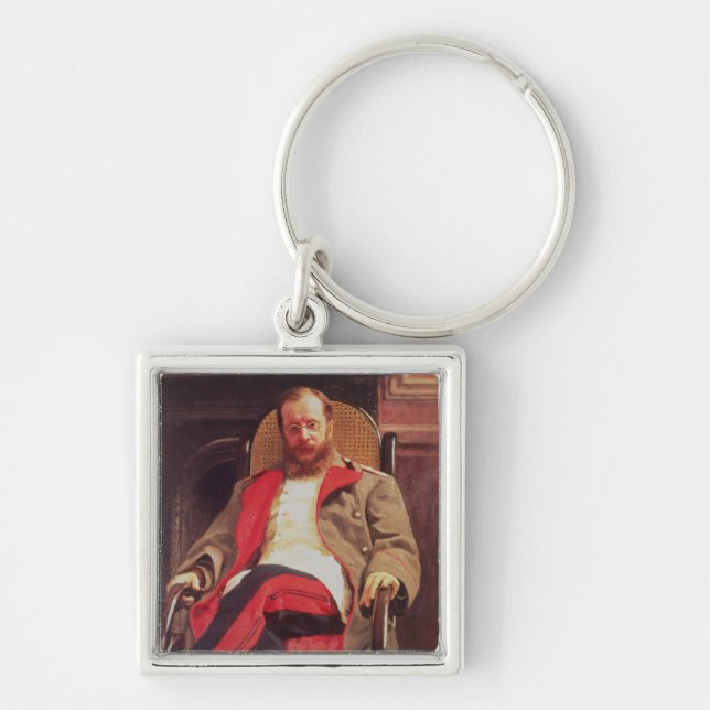 Portrait of Zesar Kjui , 1890 Key Ring (Front)