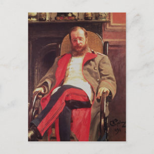 Portrait of Zesar Kjui , 1890 Postcard