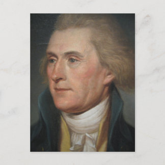 Portrait Painting of Thomas Jefferson Postcard