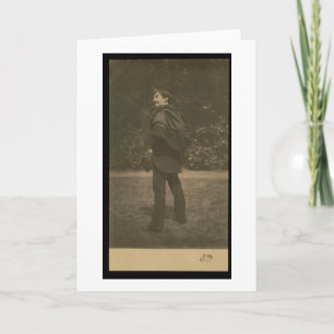 Portrait photograph of James Abbott McNeill Whistl Card