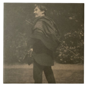 Portrait photograph of James Abbott McNeill Whistl Ceramic Tile